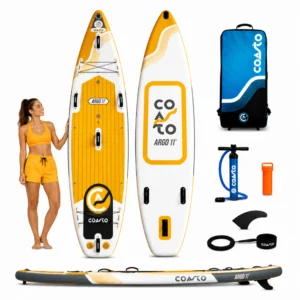 Deska SUP COASTO Argo 335 (11'), turystyczne, żółty / biały