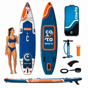 Deska SUP COASTO NAUTILUS DC 355 (11'8), turystyczne, niebieski / biały