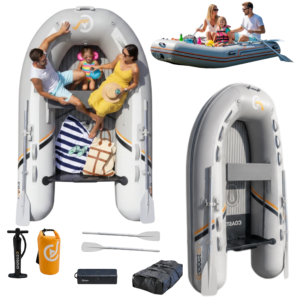 Ponton COASTO DS 248 Premium, łódź motorowa pompowana, szary